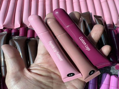 Индивидуальный Логотип Косметика Веганская Водонепроницаемая Увлажняющее Масло Для Губ,Оптовая Продажа,Частная Торговая Марка,Пептидный Блеск Для Губ