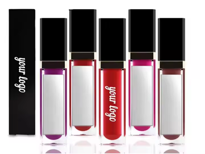 Бестселл Продаж,Оптовая Продажа,Светодиодная Лампа С Зеркалом,Прозрачная Черная Розовая Трубка Для Блеска Для Губ С Палочками Золотого И Серебристого Цвета